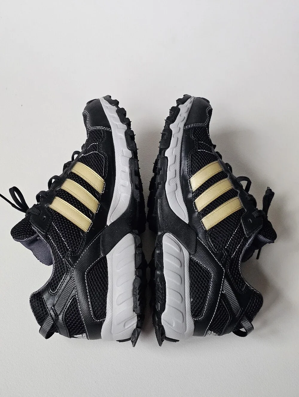 Y2K Adidas Thrasher 1.1 Trail Running Men’s 13 Black Gold Cross Training Sneaker